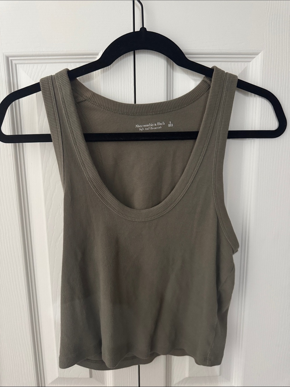 Abercrombie & Fitch Olive Green Ribbed Tank
